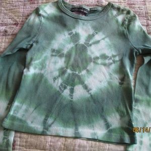 HAND TIE DYED NO BOUNDARIES LONG SLEEVED T SHIRT
